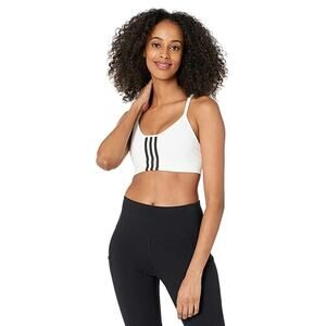 NWT adidas Women's Training Light Support Better Level Bra, Core White-Size L